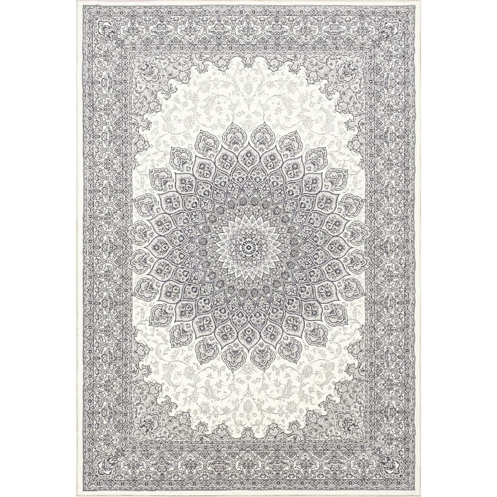 Dynamic Rugs 57090-6666 Ancient Garden 6.7 Ft. X 9.6 Ft. Rectangle Rug in Cream/Grey